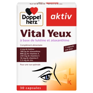 Illustration of the product packaging Doppelherz aktiv Vital Yeux front view
